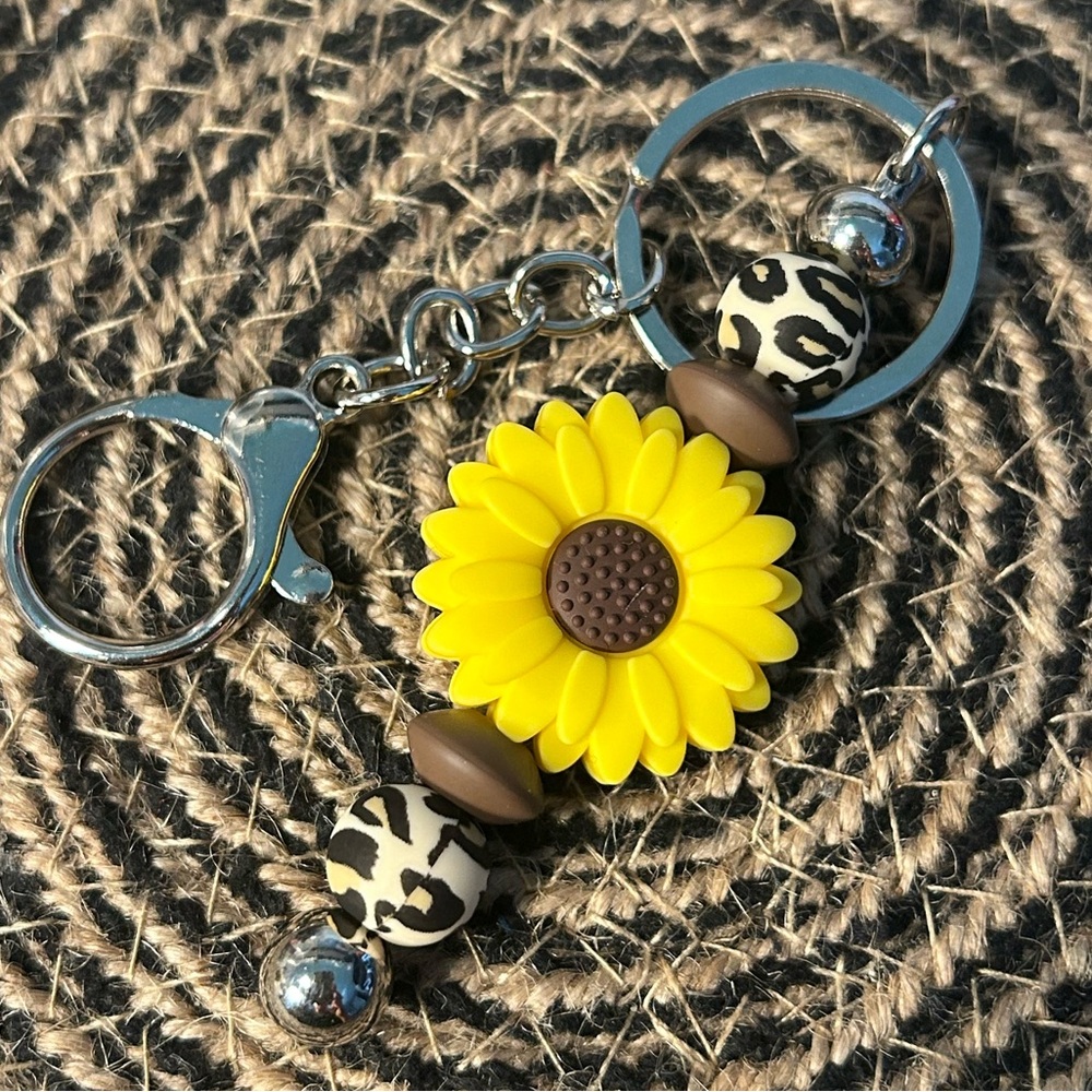 Sunflower Keychain